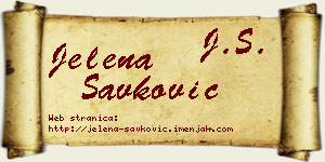 Jelena Savković vizit kartica